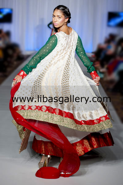 Embroidered Anarkali Pishwas Daytona Dress