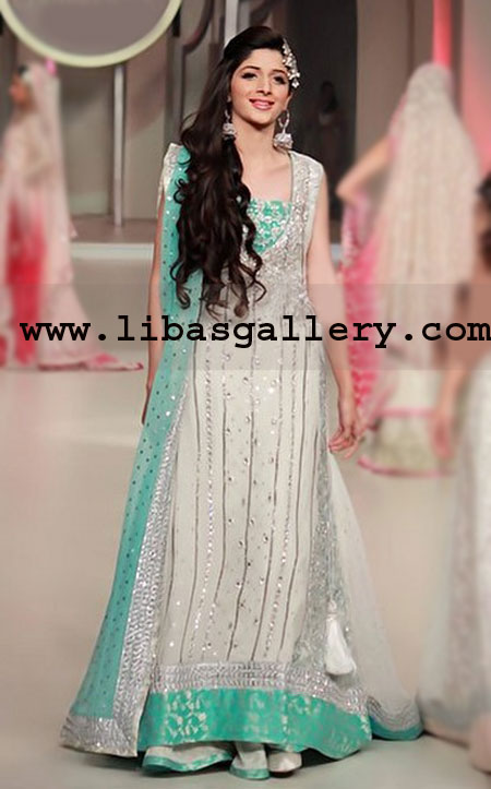 White Marisa Anarkali Dress