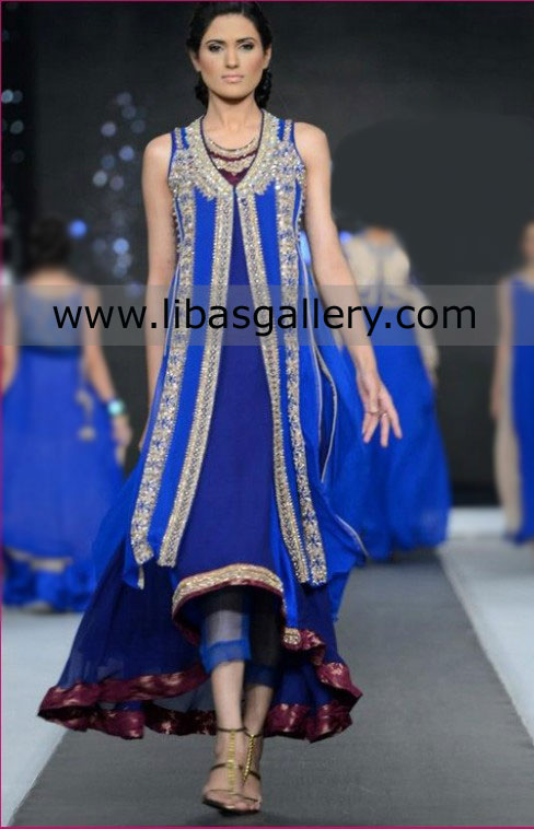 Pakistani Designer Boutiques in UK USA Canada Asifa & Nabeel Party Dresses Shalwar Kameez Anarkali Collection 2013 Buy Online