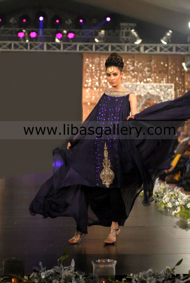 Pakistani Designers Shops Princeton NJ USA Selling Asifa And Nabeel Wedding Party Wear Anarkali Dresses 2013, 2014 Collection 2013 Online