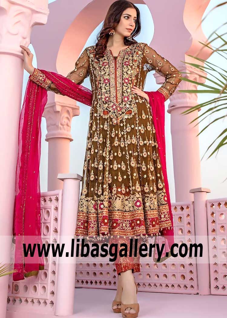 Impressive Anarkali Suits Pakistan Katy Texas TX US Indian Designer Anarkali Suits