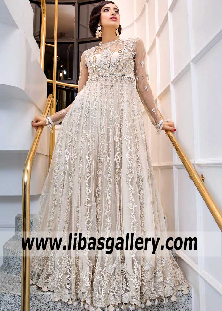 Designer Elan Embroidered Anarkali Bridal Dresses Stamford Connecticut US Elan Formals Occasion Wear Gowns