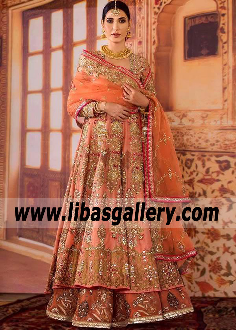 Pakistani Indian Anarkali Wedding Dresses Williston Park New York NY USA Deepak Perwani Anarkali Dress