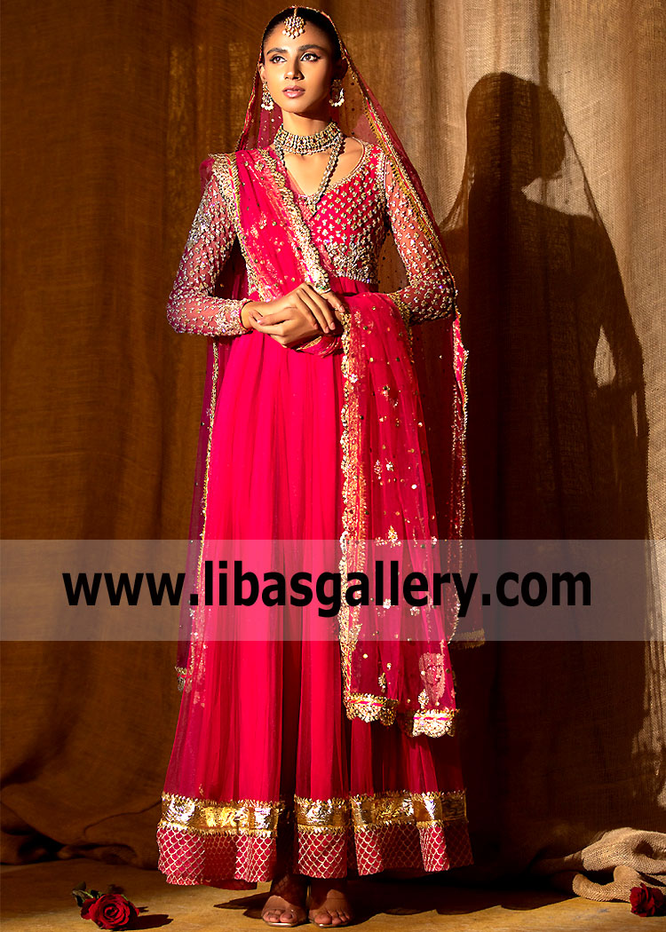 Indian Pakistani Anarkali Dress with Choridar Pajama Suit UK USA Canada Australia for Eid
