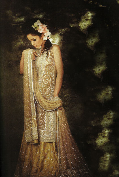 pakistani wedding styles,pakistani bridal dresses styles,sharara gharara lehenga styles 2011 2012