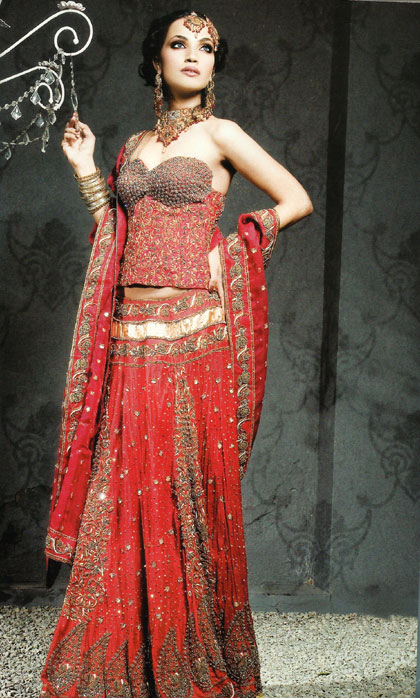 Red Lehenga Amya