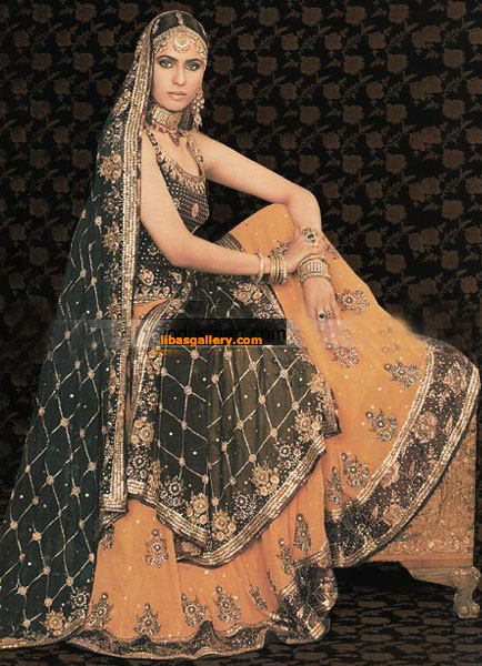 Shop Latest Fashions in Pakistani and Indian Bridal Lehenga,Sharara & Gharara Bridal Wear