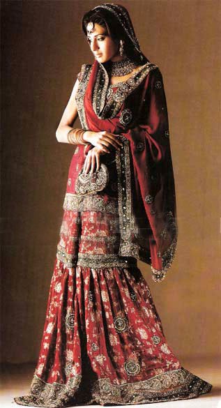 Red Ritzy Gharara