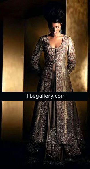 Bridal Lehenga Dull Gold