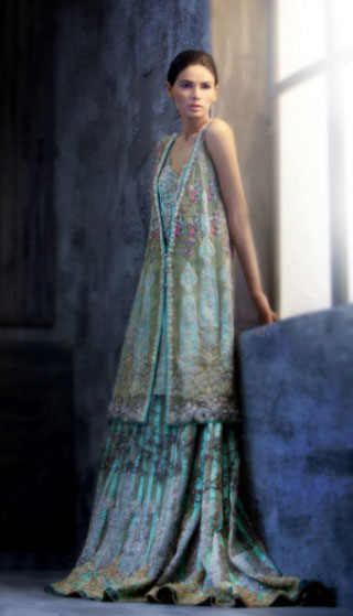 Dark Tan Denelle Bridal Lehenga