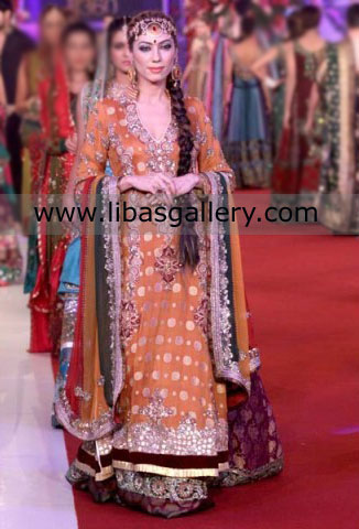 Ahmed Bilal Online Bridal Dresses Store for Pakistani Bridal Lehenga, Ahmed Bilal Pakistani Wedding Lehenga Online Stores UK, Ireland