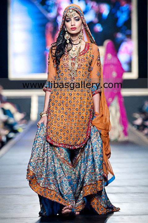 Orange Blue Artemesia gharara