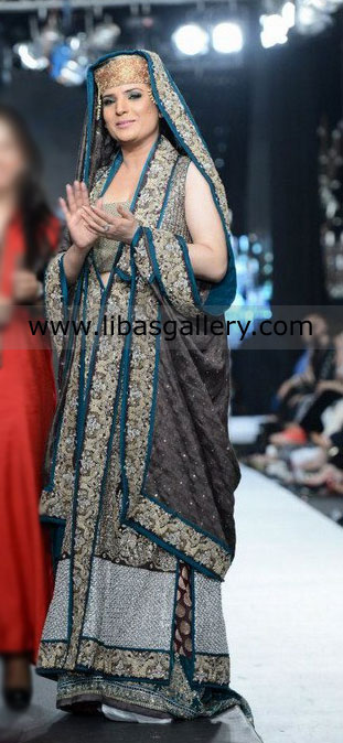 Slate Gray Universo lehenga