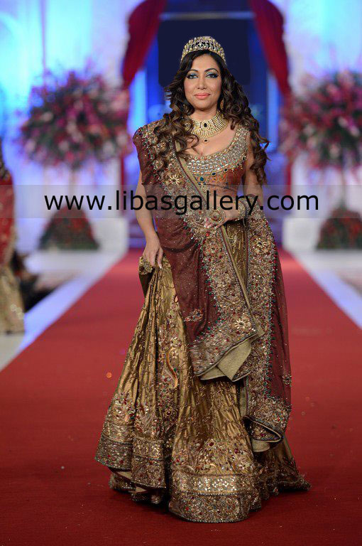 Indian Multiple Colored Birdal Lehenga Cholis Online in USA, Indo-Western Bridal Lehengas, Deep Red Western Bridal Dress Online in USA,