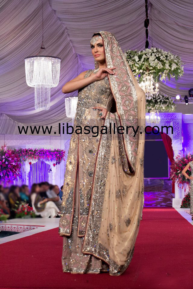 Saadia Mirza Bridalwear Designer Collection Online Shop, Pakistani Fashion Bridal Week London, Saadia Mirza Wedding Valima Dresses Online 