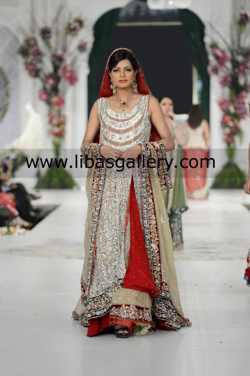 Zainab Sajid Heavy Embellished Bridal Wedding Outfits for Every Occasions At Pakistan Fashion Week London UK Bridal Wear 