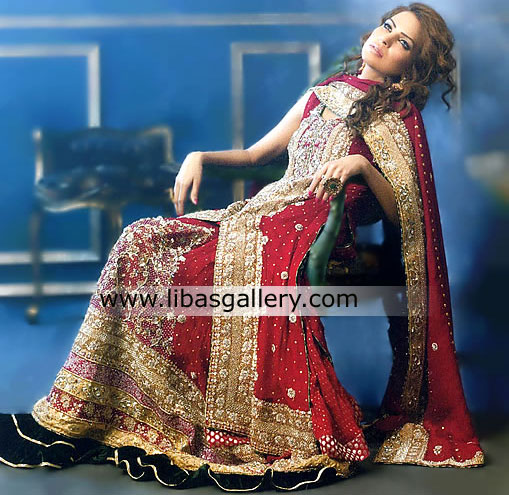 Upsdell Red Sedonia Lehenga