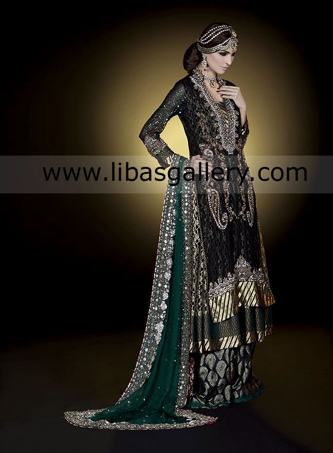 Black Ursula New Bridal Sharara