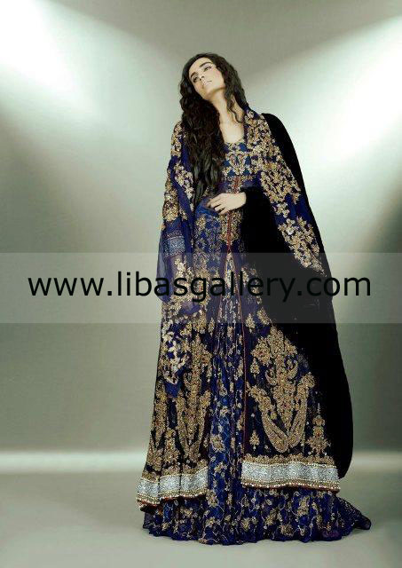Beautiful Bridal Outfit by Ammar Shahid 2013 Yuba City, California Buy Online, Versatile Bridal Designer Ammar Shahid Shararas 2013,Latest 2013 Collection California,USA