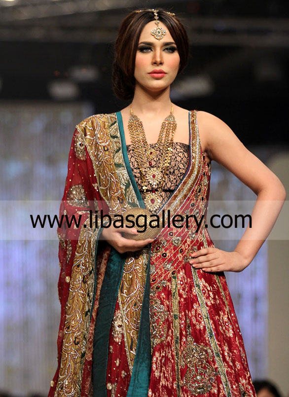 Burgundy Virginia Bridal Wear Sharara