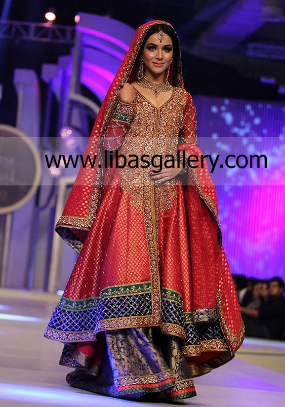 Upsdell Red Blomberg Traditionally Embellished Bridal Wear