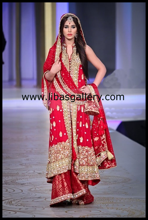 Sangria Red Marisa Pakistani Bridal Dresses