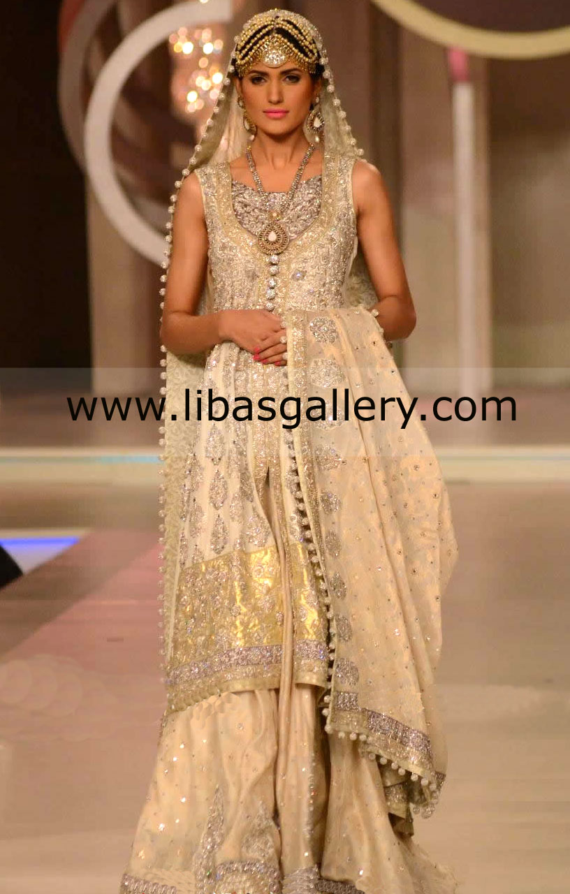Off White Kentucky Bridal Sharara 