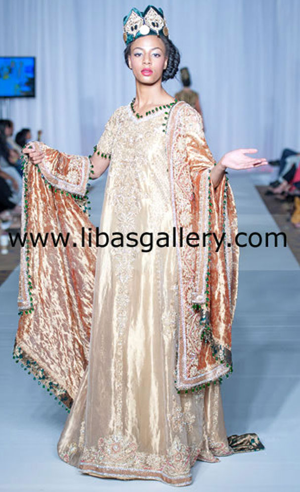 Dusty Gold Meline New Bridal Dress 