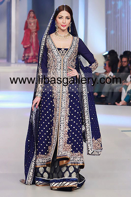 Cobalt blue Mirana Bridal Dresses