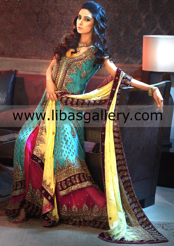 Turquoise Schiffer Bridal Wear 2014