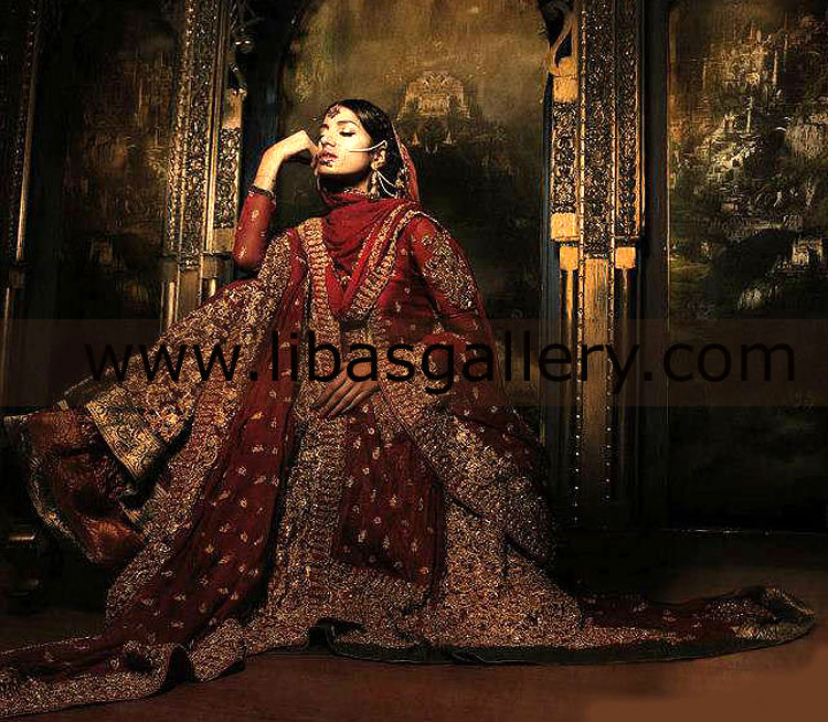 Discover Fahad Hussayn Latest Bridal Collections `The Great Mutiny` & `Novelty Trousseau Collection` showcased at PBCW 2013 Romantic world of vintage inspired quality Bridal Fashion based in UK, USA, Canada, Australia