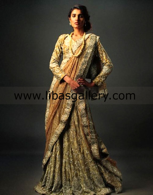 Metallic Gold Ursula Bridal Wear 2014