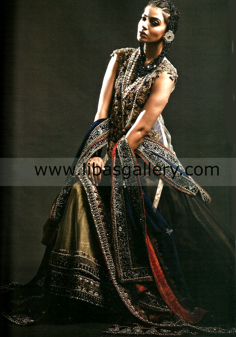 Designer Heavy Embellished Bridal Wear 2014