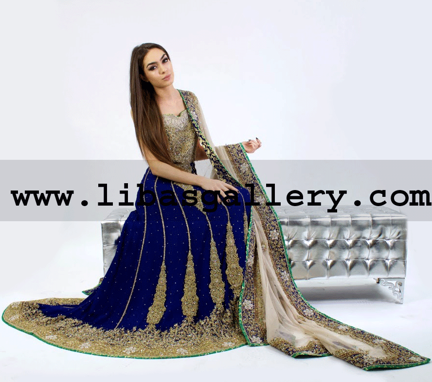 Blue Dettori Bridal Dress 