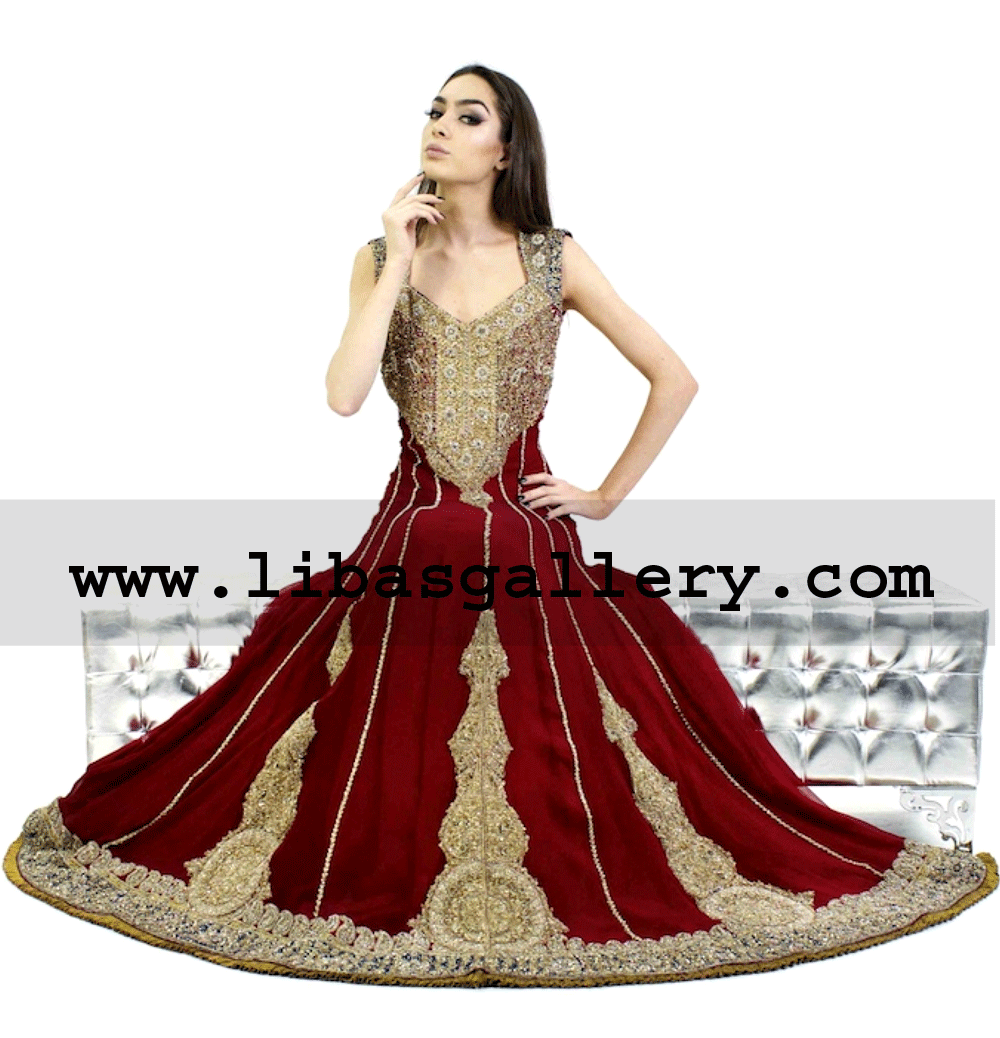 Red Chandra Bridal Dress 
