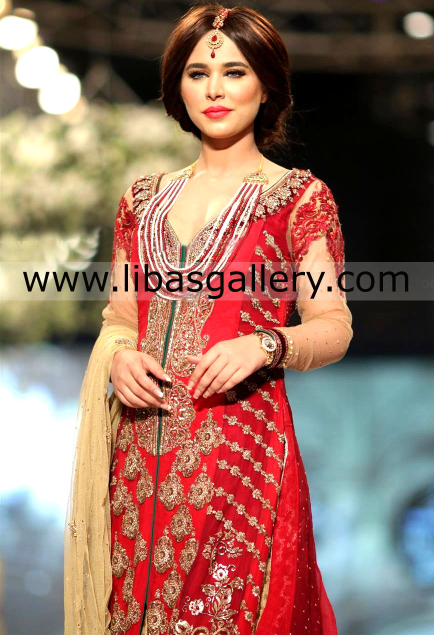 Red New Bridal Wear 2014