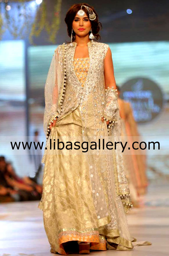 Bridal Collection By Zainab Chottani at 2014 Bridal PBCW Collection Online Zainab Chottani`s collection `Shehnai` Direct From Pantene Bridal Couture Week 2014 Buy Online in Los Angeles and Chicago, USA