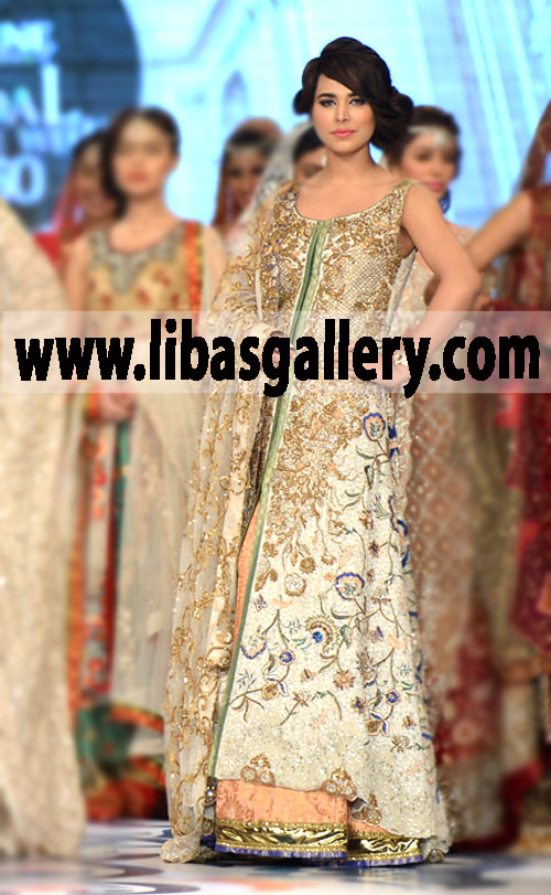 Traditional Bridal Anarkali for Wedding and Valima Events 8