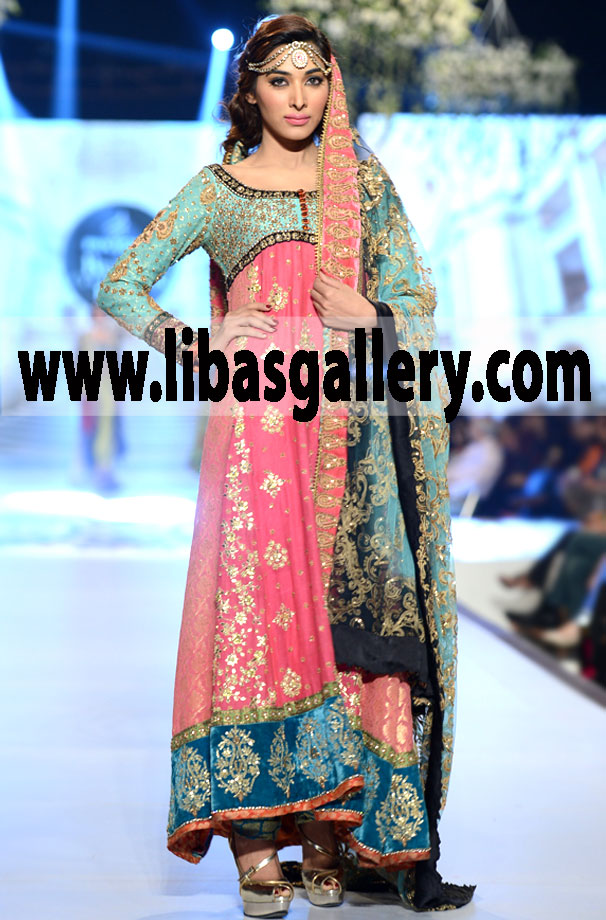 Anarkali Bridal Suit with Embellished Dupatta 14