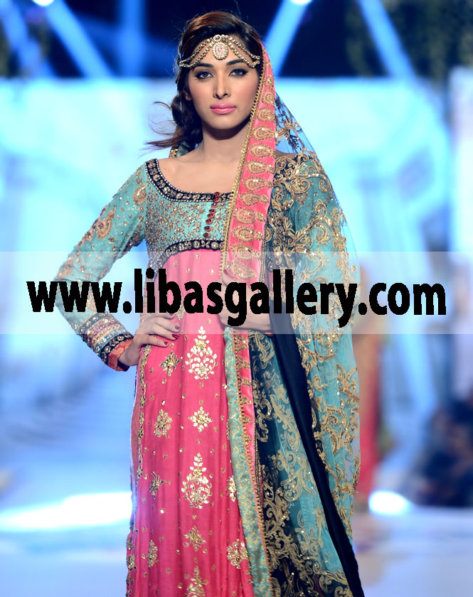 Anarkali Bridal Suit with Embellished Dupatta 14