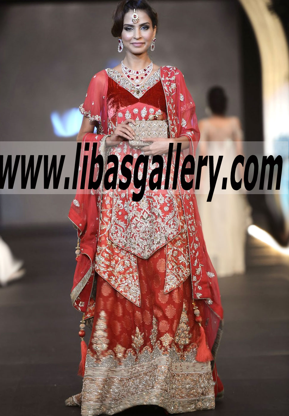 Breathtaking Embroidered Bridal Sharara 2014