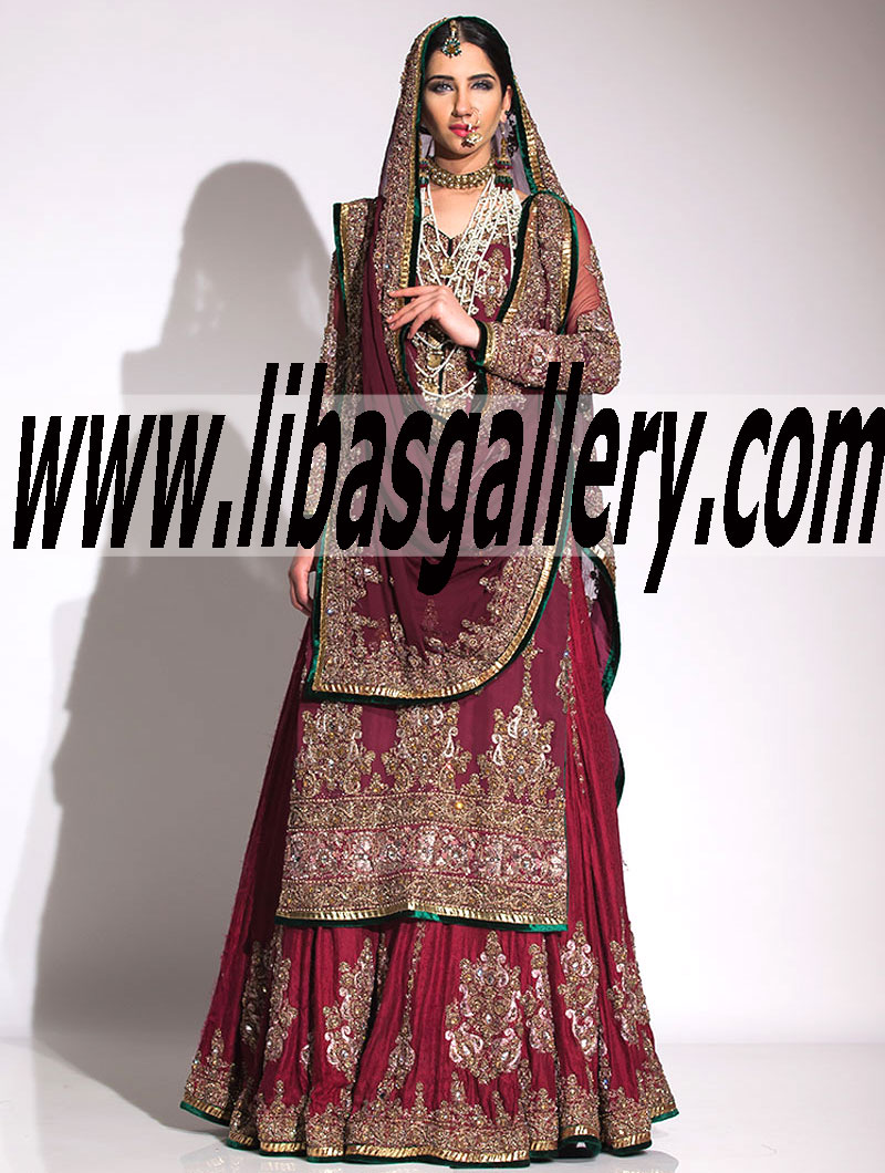 Fahad Hussayn Couture: Shop Fahad Hussayn wedding lehngas, bridal lehengas, lehenga choli, lehenga saree and traditional bridal lehngas, Pants, Tops - libasgallery.com 
