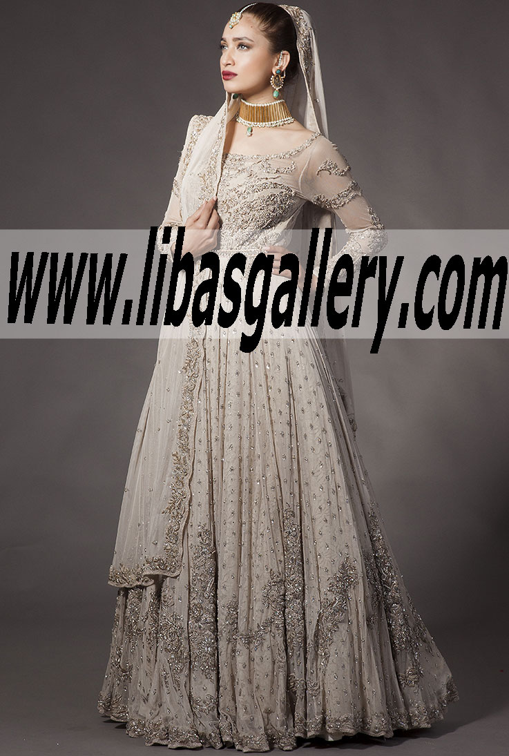 Fahad Hussayn Pakistani Ghosh Bridal wear 2014-2015 at PFDC Buy Fahad Hussayn Pakistani Bridal Dresses Online in Atlanta and Seattle, USA. Wide Range of South Asian Bridal Dresses Available by Fahad Hussayn