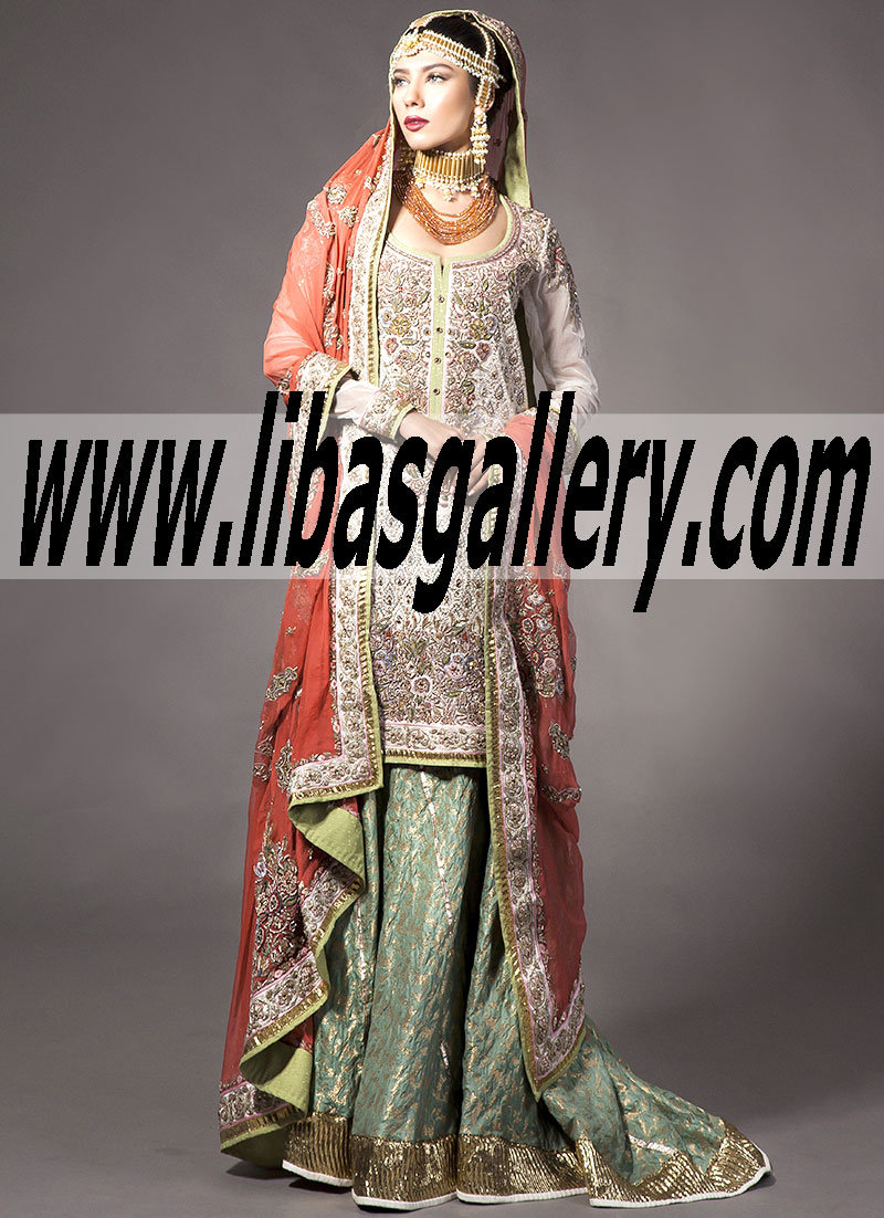 Showcased at PFDC 2014-2015. Buy Online All the Latest Bridal Dresses from Fahad Hussayn, Shop Elegant, Timeless Wedding Dresses by Fahad Hussayn Newcastle London UK Meenaxi Bridal Wear