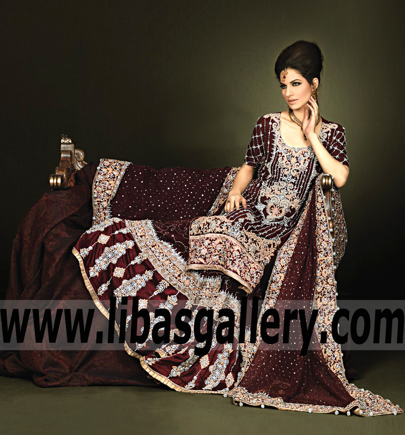 Heavenly Bridal Wear with awesome Gharara for Wedding and Special Occasions