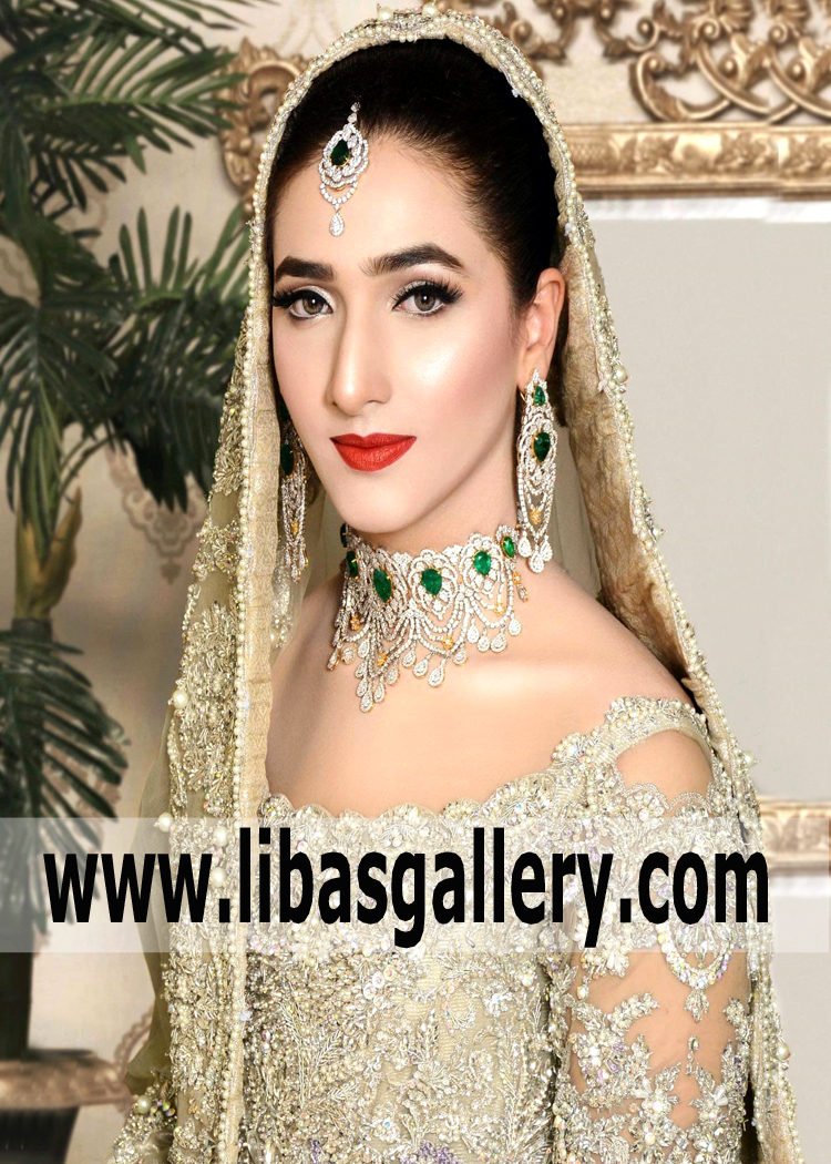 looking to buy extra ordinary beautiful ornaments for your bride then libas gallery selling wedding jewellery sets in silver and gold plated UK USA Dubai