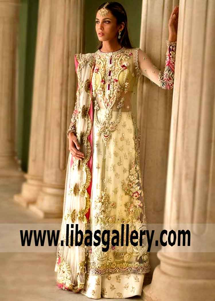Spectacular Ivory Clover Lehenga