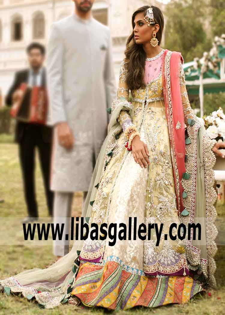 Majestic Multi Freesia Lehenga