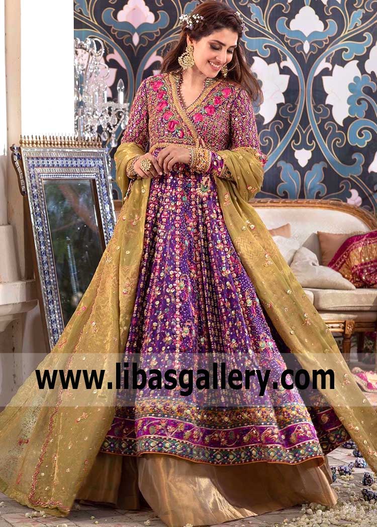 Classy Bridal Angarkha for Evening and Special Occcasions