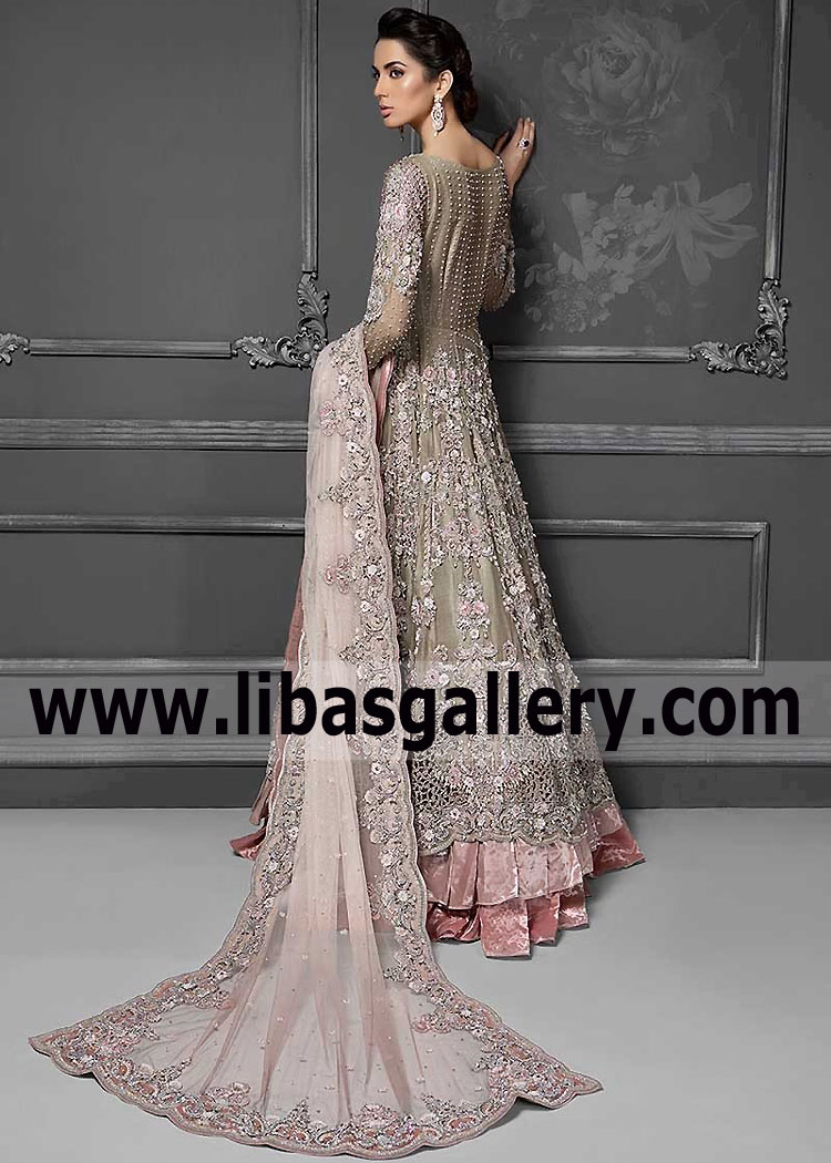 Gorgeous Swarvoski Embellished Wedding Dress for Wedding and Reception